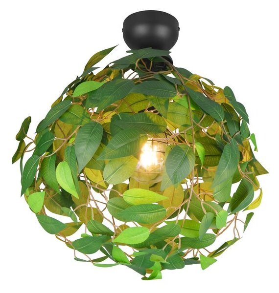 Φωτιστικό Οροφής Reality Lighting -RL LEAVY R60461015 Μαύρο Ματ (Black Mat)