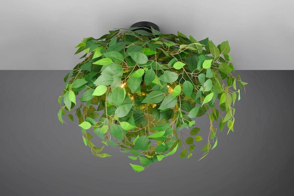 Φωτιστικό Οροφής Reality Lighting -RL LEAVY R60463015 Μαύρο Ματ (Black Mat)