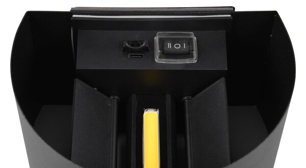 Φωτιστικό Επίτοιχο Reality Lighting -RL TALENT R27769132 Μαύρο Ματ (Black Mat) 3000K