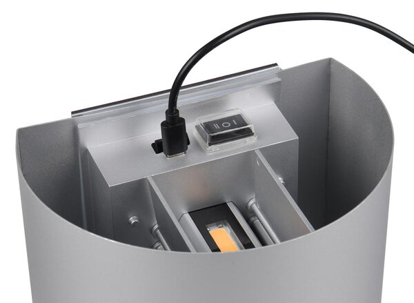 Φωτιστικό Επίτοιχο Reality Lighting -RL TALENT R27769187 Γκρι Τιτανίου (Titan Grey) 3000K