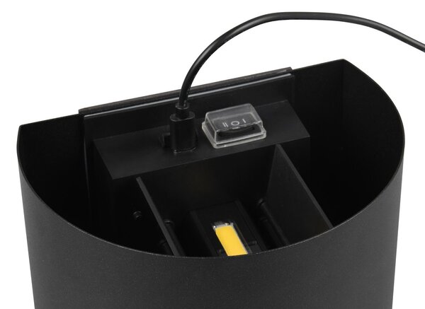 Φωτιστικό Επίτοιχο Reality Lighting -RL TALENT R27769132 Μαύρο Ματ (Black Mat) 3000K