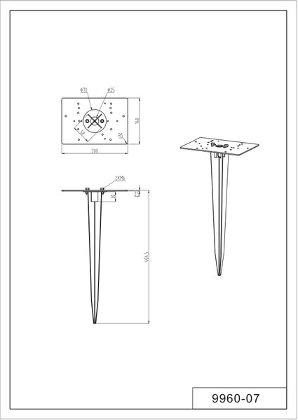Καρφί Εδάφους Στήριξης Trio Lighting EARTH SPIKE 9960-07 Νίκελ ματ (Nickel Mat- Satin)