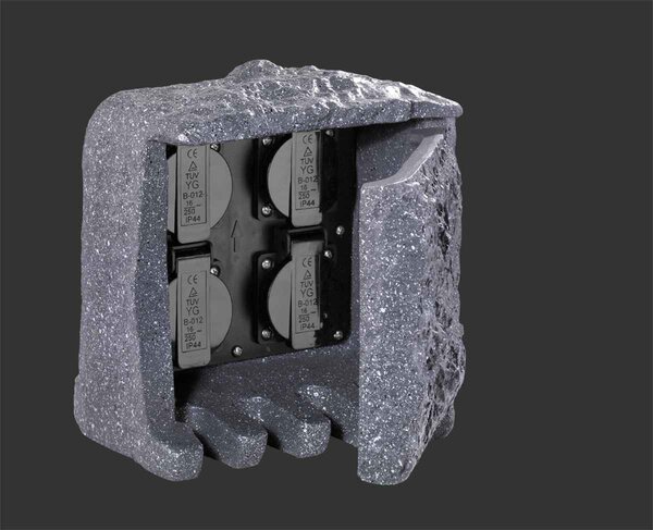 Πολύμπριζο Κήπου Trio Lighting GARDEN SOCKET 9962-11 Γκρι (Grey)
