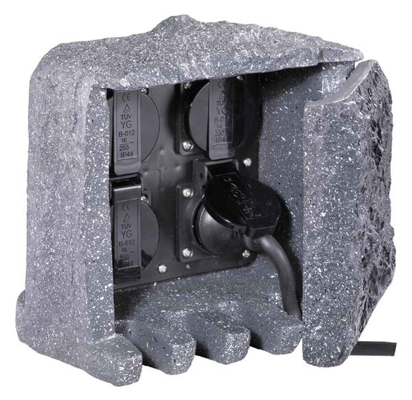 Πολύμπριζο Κήπου Trio Lighting GARDEN SOCKET 9962-11 Γκρι (Grey)