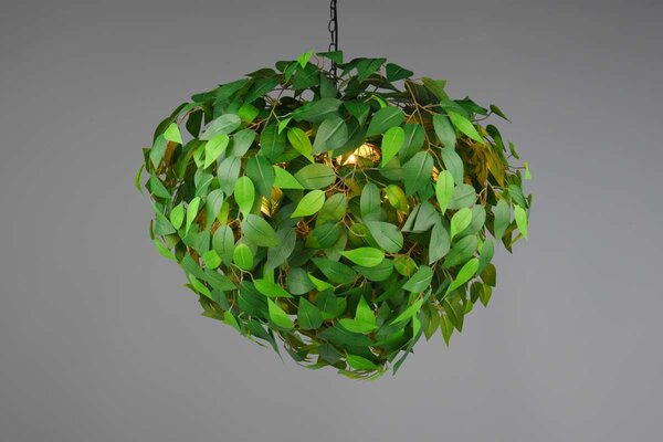 Φωτιστικό Κρεμαστό Reality Lighting -RL LEAVY R10464015 Μαύρο Ματ (Black Mat)
