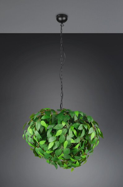 Φωτιστικό Κρεμαστό Reality Lighting -RL LEAVY R10464015 Μαύρο Ματ (Black Mat)