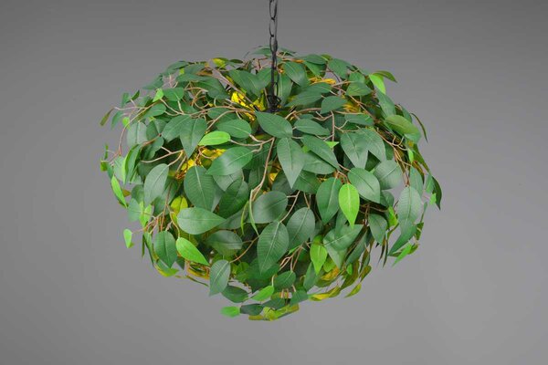 Φωτιστικό Κρεμαστό Reality Lighting -RL LEAVY R10464015 Μαύρο Ματ (Black Mat)