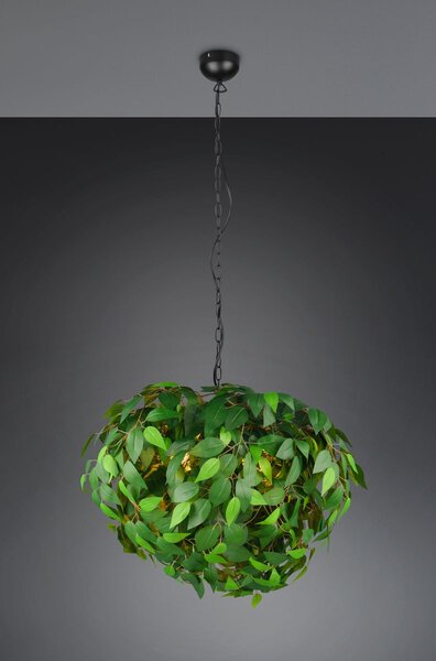 Φωτιστικό Κρεμαστό Reality Lighting -RL LEAVY R10464015 Μαύρο Ματ (Black Mat)