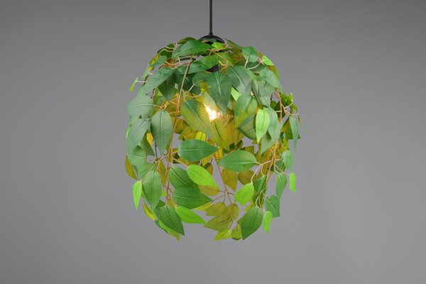 Φωτιστικό Κρεμαστό Reality Lighting -RL LEAVY R10461915 Μαύρο Ματ (Black Mat)