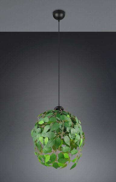 Φωτιστικό Κρεμαστό Reality Lighting -RL LEAVY R10461915 Μαύρο Ματ (Black Mat)