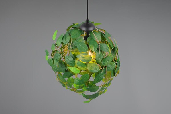 Φωτιστικό Κρεμαστό Reality Lighting -RL LEAVY R10461915 Μαύρο Ματ (Black Mat)