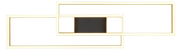 Φωτιστικό Οροφής Trio Lighting ALBANY 647710480 Μαύρο Ματ (Black Mat) και Χρυσό Χρώμα (Gold Coloured) 2700 - 6500K