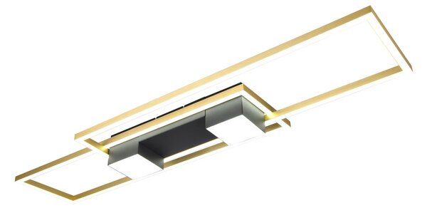 Φωτιστικό Οροφής Trio Lighting ALBANY 647710480 Μαύρο Ματ (Black Mat) και Χρυσό Χρώμα (Gold Coloured) 2700 - 6500K
