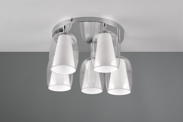 Φωτιστικό Οροφής Trio Lighting BARRET 617500506 Χρώμιο (Chrome)