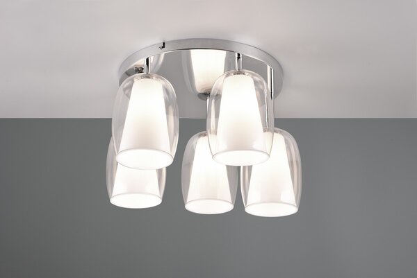 Φωτιστικό Οροφής Trio Lighting BARRET 617500506 Χρώμιο (Chrome)