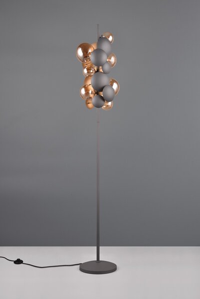 Φωτιστικό Επιδαπέδιο Trio Lighting BUBBLE 417400742 Ανθρακί (Anthracite)