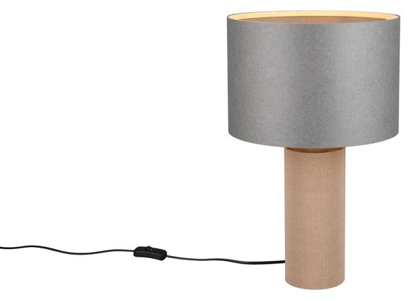 Φωτιστικό Επιτραπέζιο Trio Lighting CANIO 568190111 Ξύλο Φυσικό χρώμα (Wood Natural Finish)