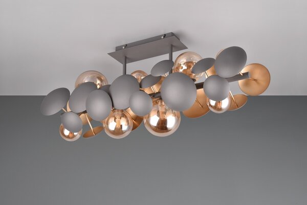 Φωτιστικό Οροφής Trio Lighting BUBBLE 617400842 Ανθρακί (Anthracite)