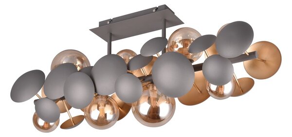 Φωτιστικό Οροφής Trio Lighting BUBBLE 617400842 Ανθρακί (Anthracite)