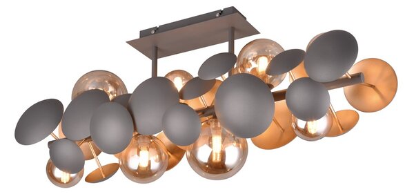 Φωτιστικό Οροφής Trio Lighting BUBBLE 617400842 Ανθρακί (Anthracite)