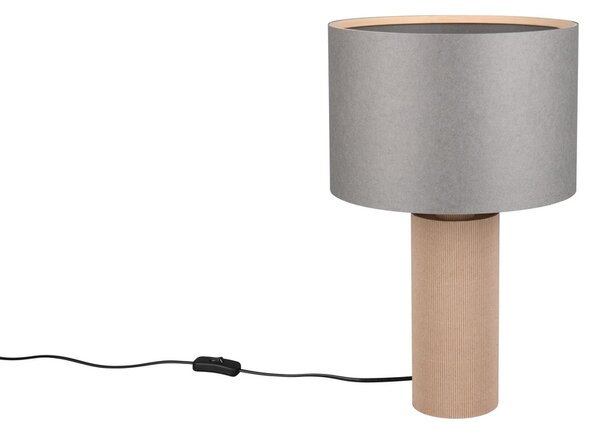 Φωτιστικό Επιτραπέζιο Trio Lighting CANIO 568190111 Ξύλο Φυσικό χρώμα (Wood Natural Finish)