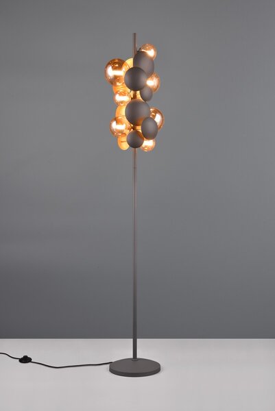 Φωτιστικό Επιδαπέδιο Trio Lighting BUBBLE 417400742 Ανθρακί (Anthracite)