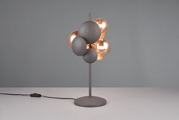 Φωτιστικό Επιτραπέζιο Trio Lighting BUBBLE 517400342 Ανθρακί (Anthracite)
