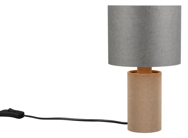 Φωτιστικό Επιτραπέζιο Trio Lighting CANIO 568100111 Ξύλο Φυσικό χρώμα (Wood Natural Finish)