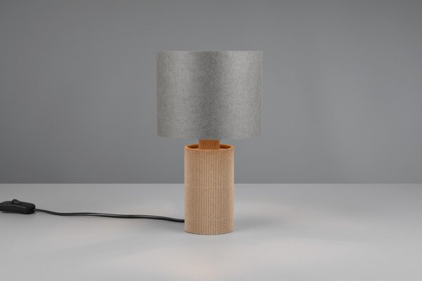 Φωτιστικό Επιτραπέζιο Trio Lighting CANIO 568100111 Ξύλο Φυσικό χρώμα (Wood Natural Finish)