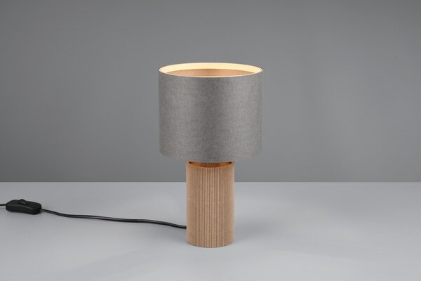 Φωτιστικό Επιτραπέζιο Trio Lighting CANIO 568100111 Ξύλο Φυσικό χρώμα (Wood Natural Finish)