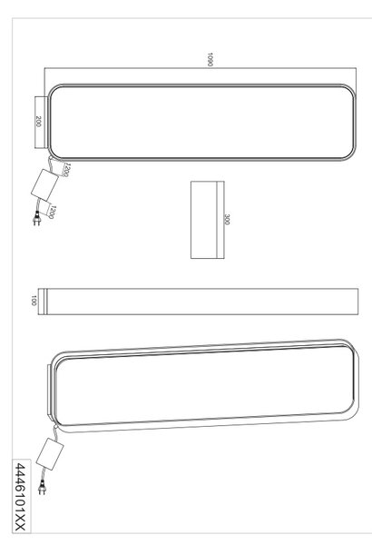Φωτιστικό Επιδαπέδιο Cinque CIZIONE 444610131 Λευκό Ματ (White Mat) 2000 - 4000K