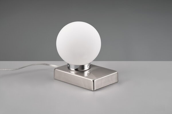 Φωτιστικό Επιτραπέζιο Trio Lighting DAVI II 590100107 Νίκελ ματ (Nickel Mat- Satin)