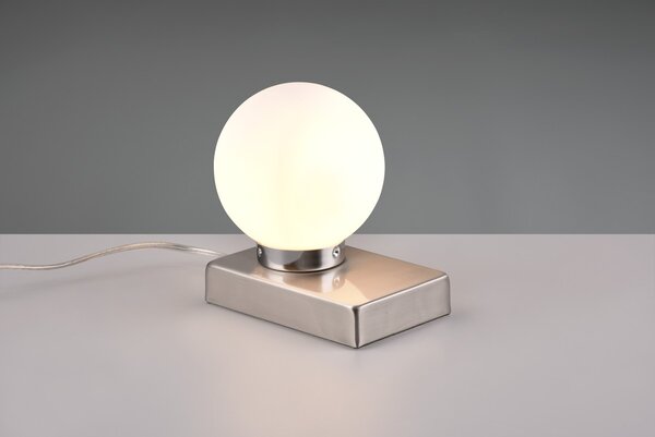 Φωτιστικό Επιτραπέζιο Trio Lighting DAVI II 590100107 Νίκελ ματ (Nickel Mat- Satin)