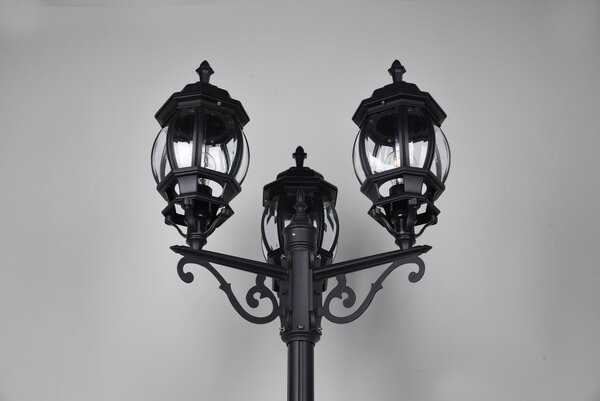Φωτιστικό Κολόνα/Κολωνάκι Trio Lighting ELVO 406960332 Μαύρο Ματ (Black Mat)