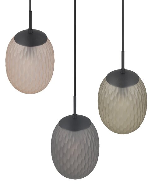 Φωτιστικό Κρεμαστό Trio Lighting FACETTE 364230317 Μαύρο Ματ (Black Mat)