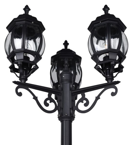 Φωτιστικό Κολόνα/Κολωνάκι Trio Lighting ELVO 406960332 Μαύρο Ματ (Black Mat)