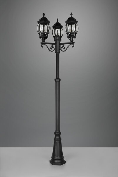 Φωτιστικό Κολόνα/Κολωνάκι Trio Lighting ELVO 406960332 Μαύρο Ματ (Black Mat)
