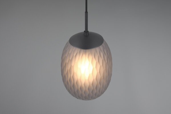 Φωτιστικό Κρεμαστό Trio Lighting FACETTE 364200154 Μαύρο Ματ (Black Mat)