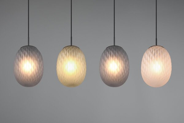 Φωτιστικό Κρεμαστό Trio Lighting FACETTE 364200417 Μαύρο Ματ (Black Mat)