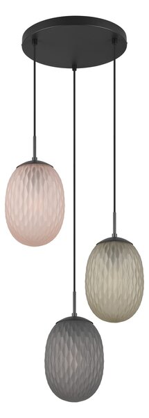 Φωτιστικό Κρεμαστό Trio Lighting FACETTE 364230317 Μαύρο Ματ (Black Mat)