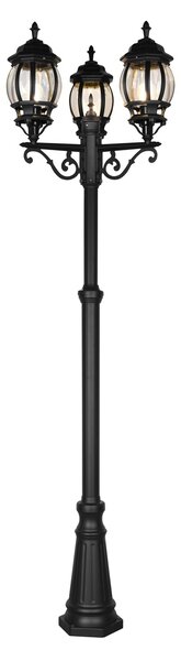 Φωτιστικό Κολόνα/Κολωνάκι Trio Lighting ELVO 406960332 Μαύρο Ματ (Black Mat)