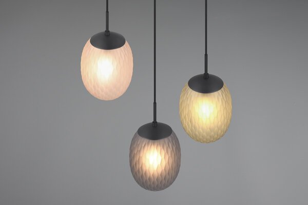 Φωτιστικό Κρεμαστό Trio Lighting FACETTE 364230317 Μαύρο Ματ (Black Mat)