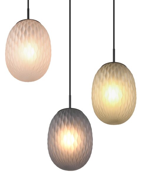 Φωτιστικό Κρεμαστό Trio Lighting FACETTE 364230317 Μαύρο Ματ (Black Mat)