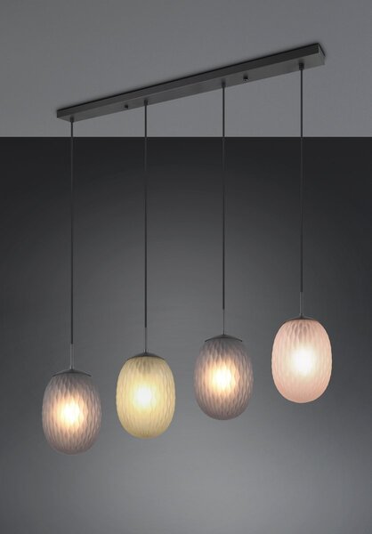 Φωτιστικό Κρεμαστό Trio Lighting FACETTE 364200417 Μαύρο Ματ (Black Mat)