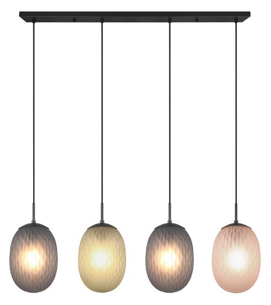 Φωτιστικό Κρεμαστό Trio Lighting FACETTE 364200417 Μαύρο Ματ (Black Mat)