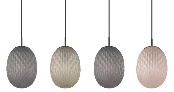 Φωτιστικό Κρεμαστό Trio Lighting FACETTE 364200417 Μαύρο Ματ (Black Mat)