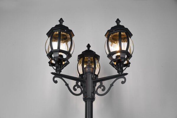Φωτιστικό Κολόνα/Κολωνάκι Trio Lighting ELVO 406960332 Μαύρο Ματ (Black Mat)