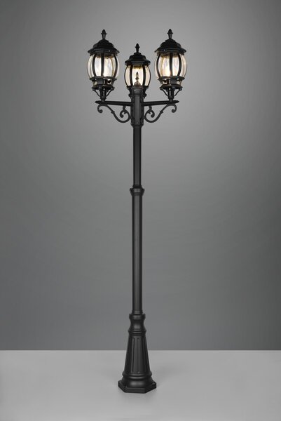 Φωτιστικό Κολόνα/Κολωνάκι Trio Lighting ELVO 406960332 Μαύρο Ματ (Black Mat)