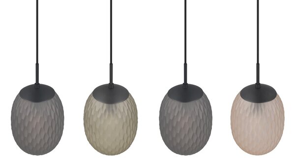 Φωτιστικό Κρεμαστό Trio Lighting FACETTE 364200417 Μαύρο Ματ (Black Mat)