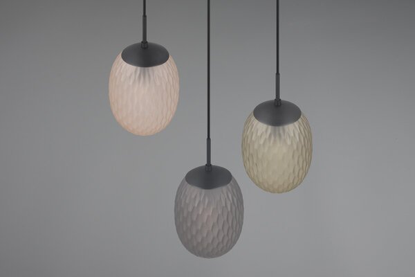 Φωτιστικό Κρεμαστό Trio Lighting FACETTE 364230317 Μαύρο Ματ (Black Mat)